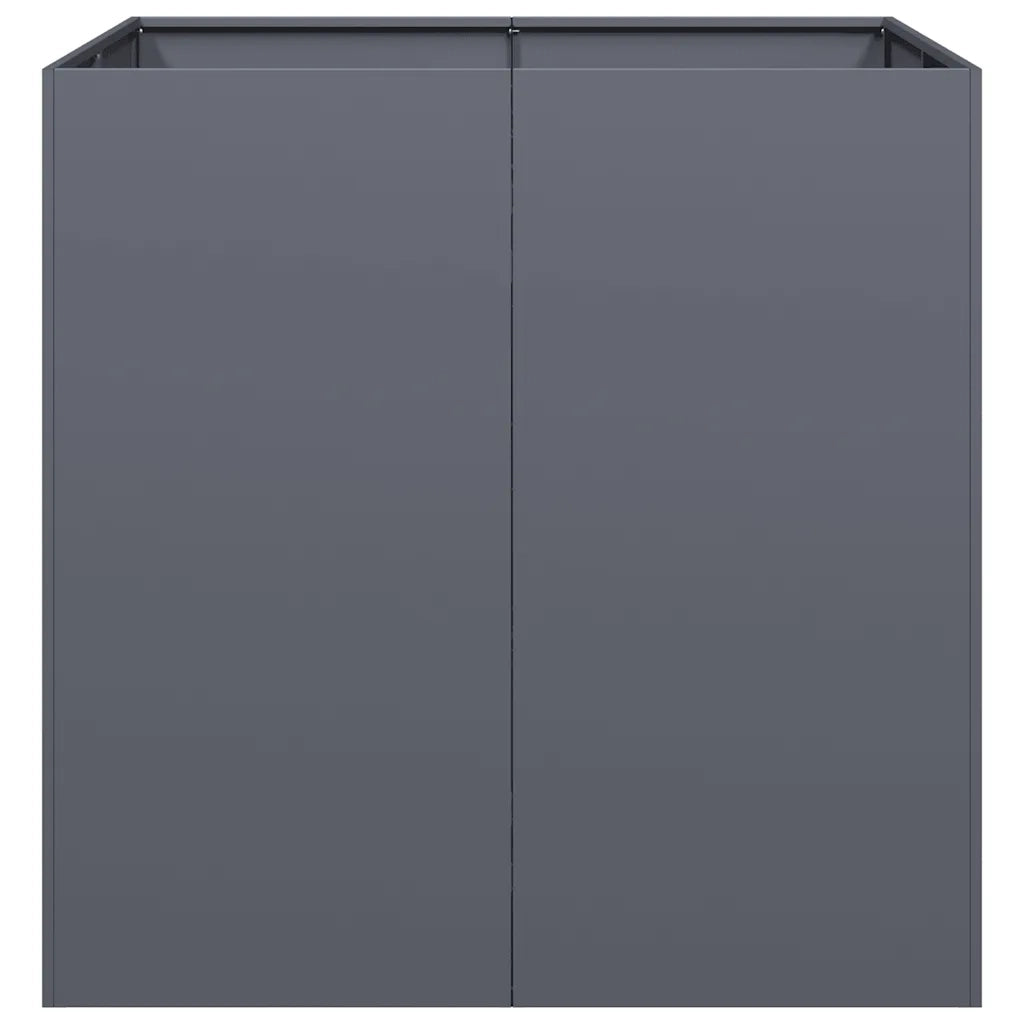Fioriera Antracite 80x80x80 cm in Acciaio 860782