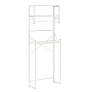 Mensola da bagno autoportante 64 x 24 x 162 cm con 3 ripiani salvaspazio stile moderno metallo bianco 20_0018916