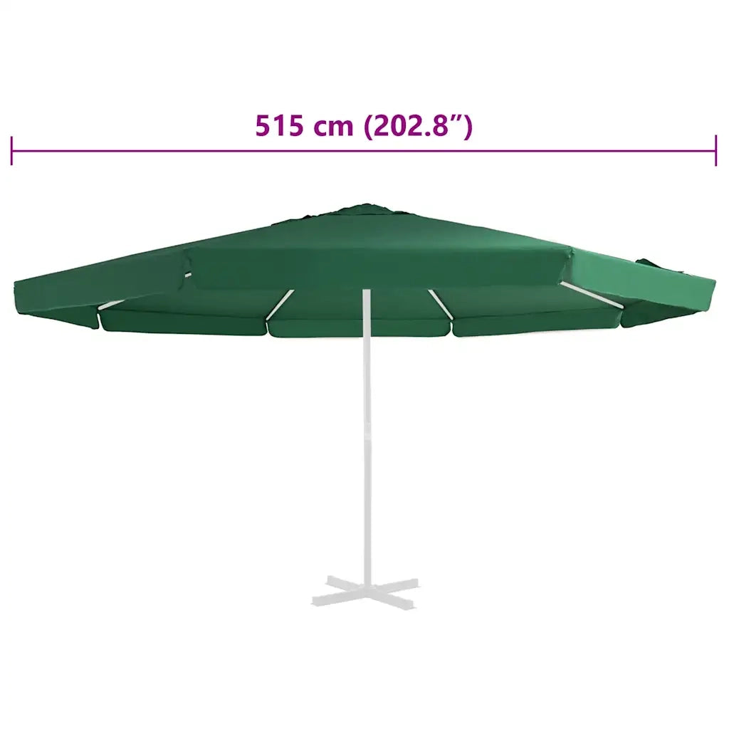 Telo di Ricambio per Tenda da Sole Verde 515 cm 312539