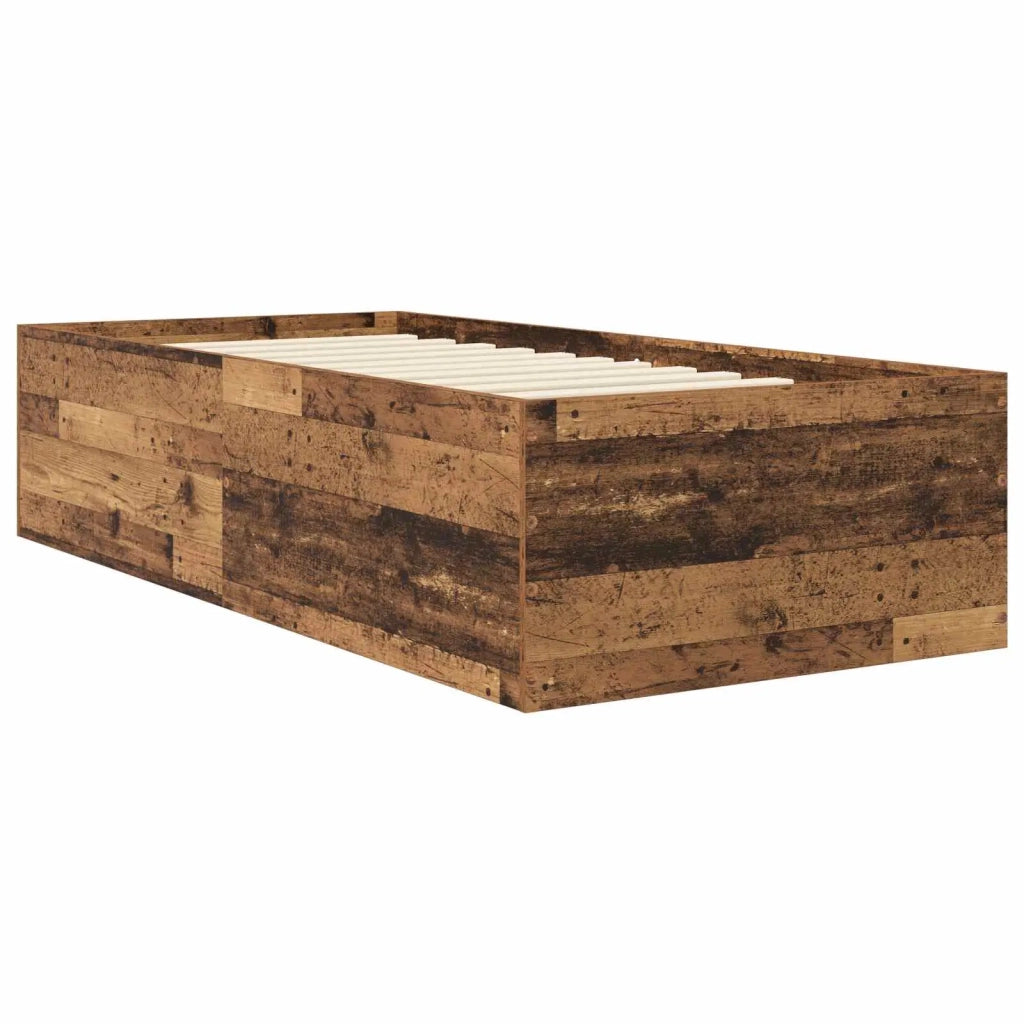 Struttura letto a pavimento Legno antico 80 x 200 cm 3429536