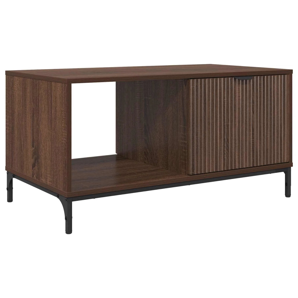 Tavolino da salotto con cassetto Rovere Marrone 90 x 49 x 46 cm 883451