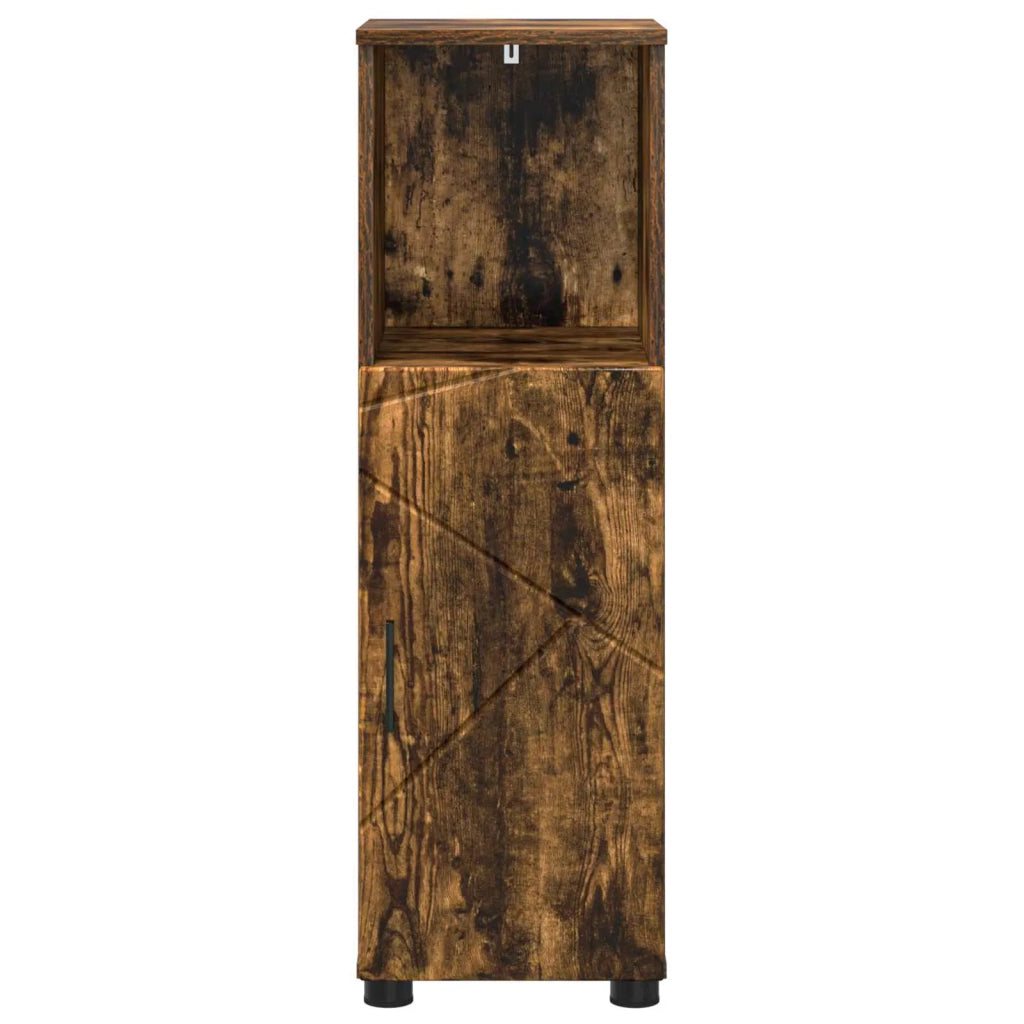 Mobile da Bagno con archiviazione Rovere fumé 30 x 35 x 95 cm 883319