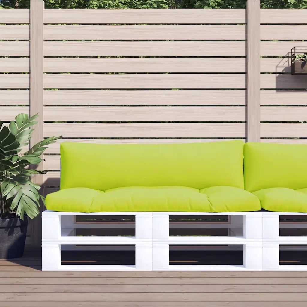 Cuscini per Divani in Pallet 2 pz | Cuscini per sedie Verde Intenso in Tessuto