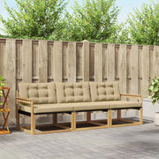 Set di divani da esterno 3 pz Bianco e Beige 3388367
