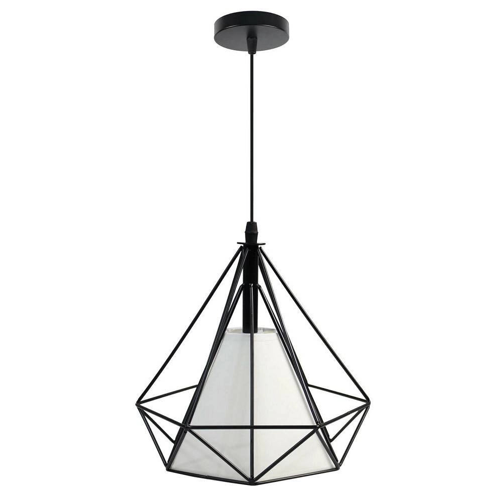 Trade Shop - Lampadario Diamante Da Soffitto Sospeso Pendente Moderno Plafoniera E27 B20 -