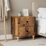 Armadio da Notte 2 pz Legno antico 43 x 34,5 x 48 cm 894082