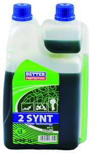 OLIO MISCELA 2 T 100% SINTETICO  lt.1 con dosatore (colore verde) 12.00 pz