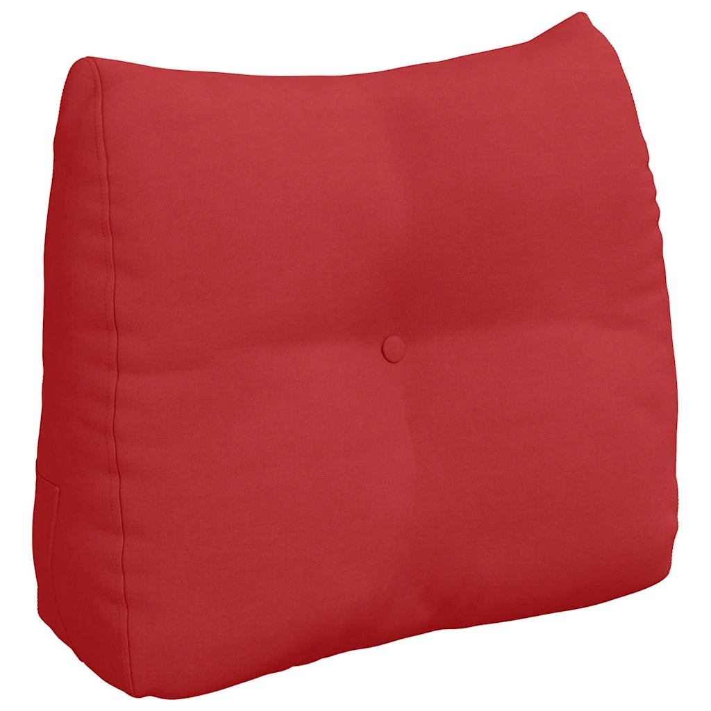 Cuscino per Schiena Rosso 60 x 24 x 50 cm Tessuto 42014395