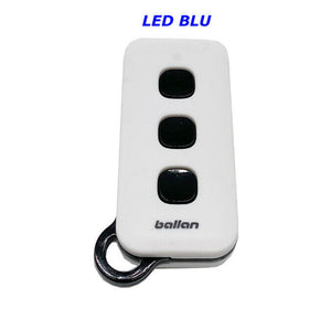 Telecomando BALLAN TMX LED BLU 433.92 MHz 3 CANALI radiocomando Rolling Code