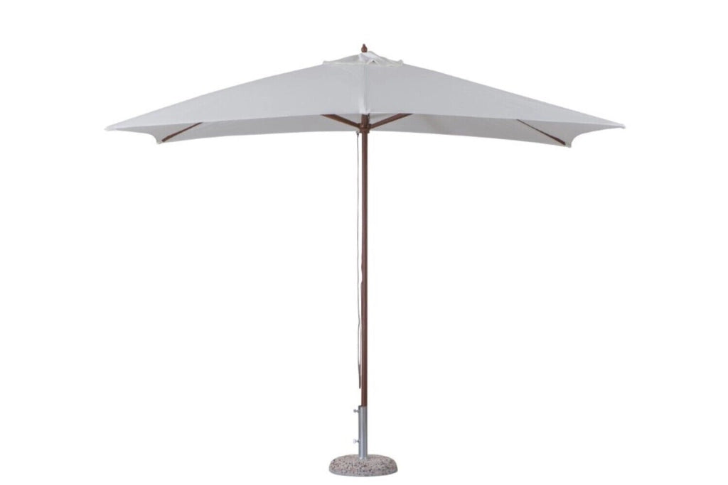 Ombrellone Rettangolare In Legno Ecru 2X3 Giardino Carruccola - Biacchi Ettore