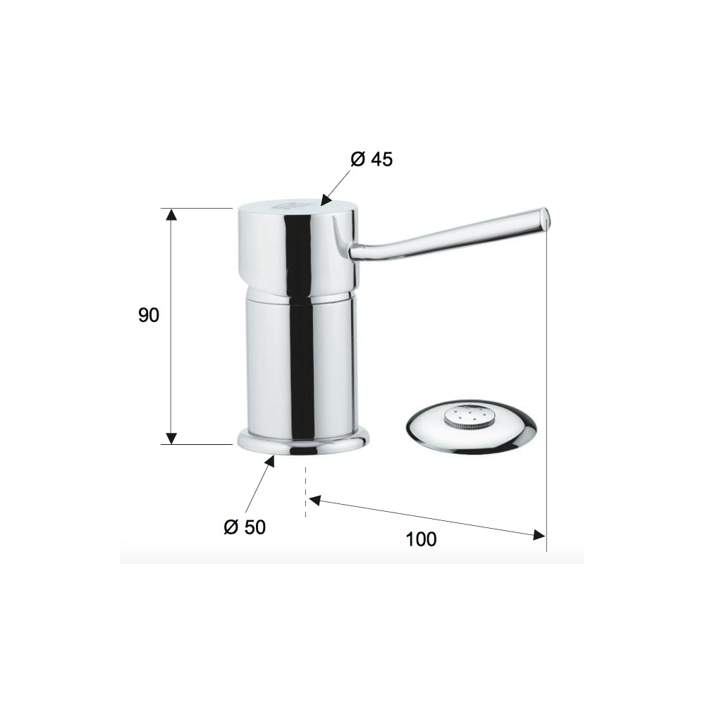 Rubinetto bidet con doccetta serie minimal