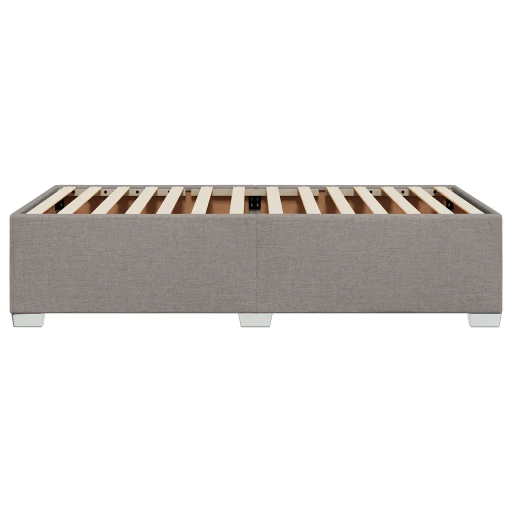 vidaXL Giroletto senza Materasso Tortora 100x200 cm in Tessuto