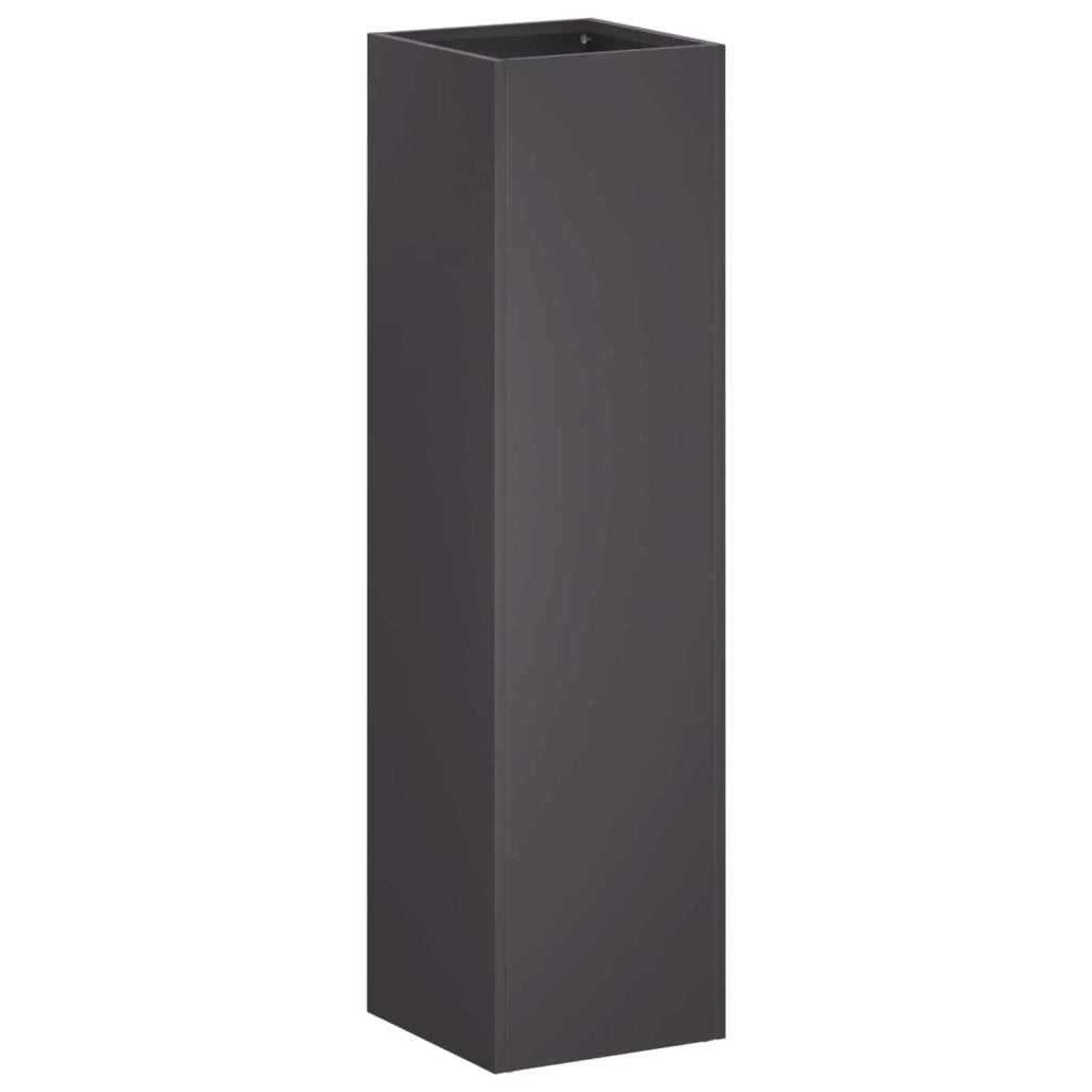Vaso da giardino 2 pz Nero 20 x 20 x 75 cm 8005317
