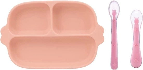 Tavola per Bambini con Comparti - Tavola per Bambini con Cupo di Suction - Allenamento di Autoalimentazione