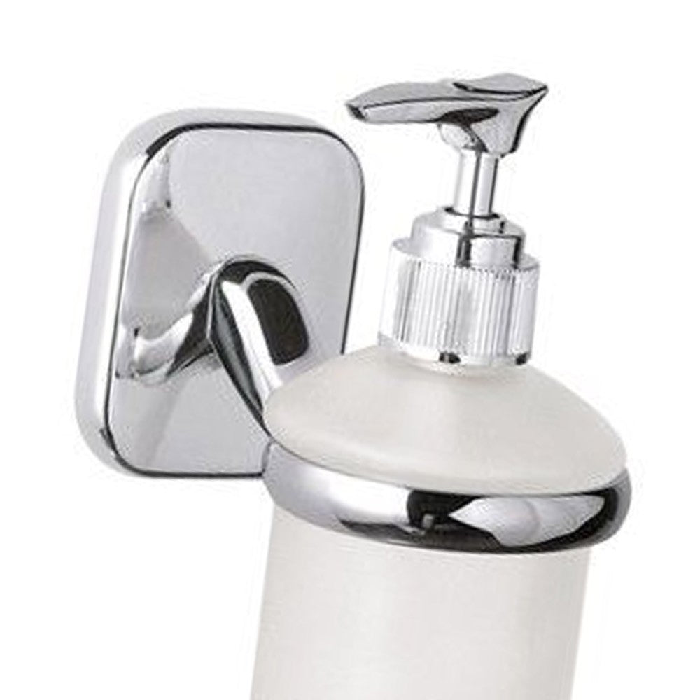 Dispenser da muro in vetro bianco sabbiato - serie suite