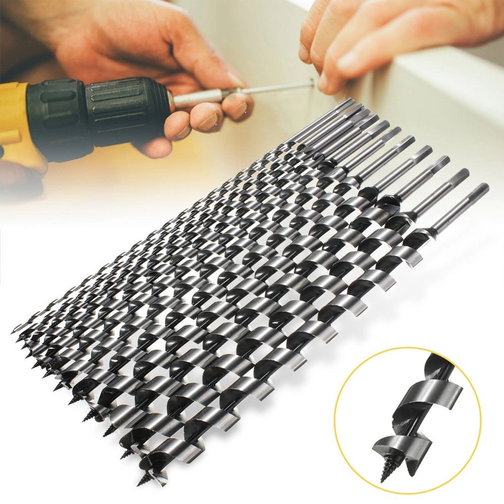 Trade Shop - Kit 6 Punte Per Trapano Tassellatore Puntale Trivella Autofilettante Legno 460m -