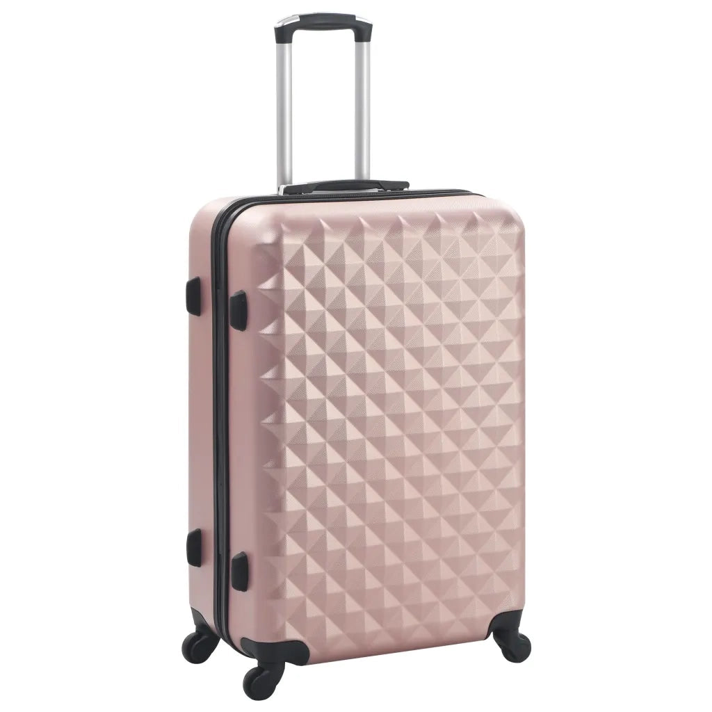 Set Trolley a Custodia Rigida 3 pz Oro Rosa in ABS cod mxl 54224