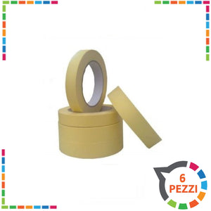 Nastro adesivo in carta gommata  25mm x 50 6pz