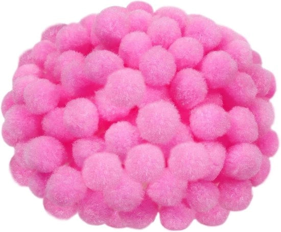 Accessori per artigianato e decorazioni - Pompom a stringere 300 pezzi luce rosa chiaro 3 cm
