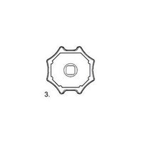 ADATTATORE OTTAGONALE RULLO STELLA BONFANTI GAVIOTA Ø60 MM NORTON AUTOMAZIONE