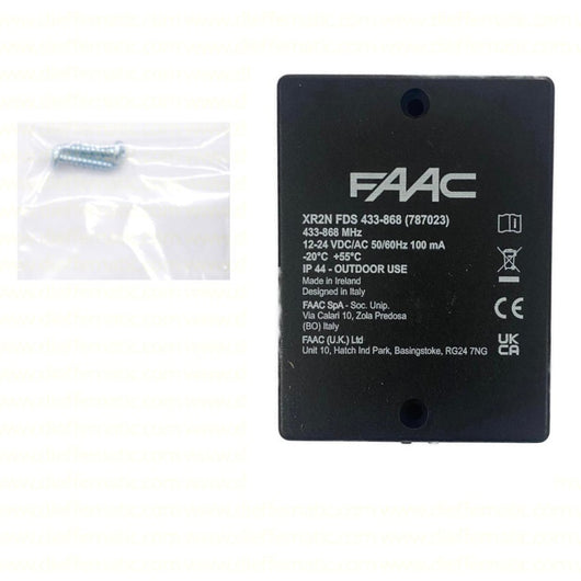 RICEVENTE ESTERNA 2 CANALI FAAC XR2N 433 868 787023 DS SLH RC 2 CH ORIGINALE