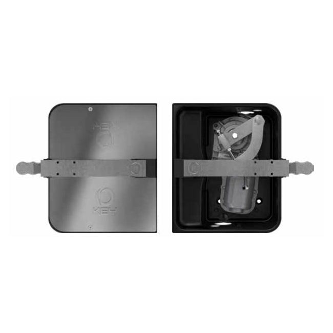 MOTORIDUTTORE PER CANCELLI A BATTENTE 3,5 M 24 VDC KEY AUTOMATION UNDER UND24F