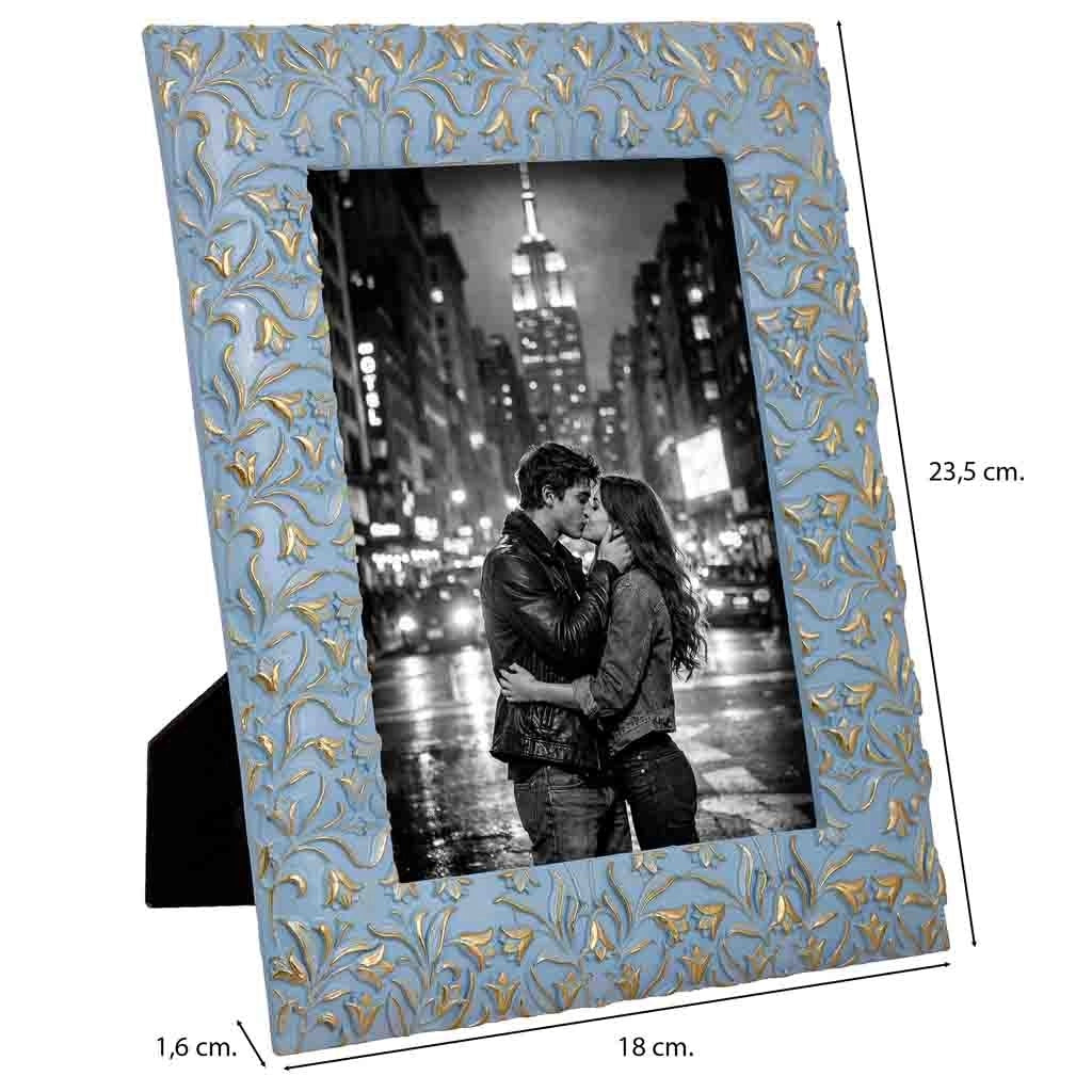 Portafoto 13X18 oro 18,x1,6x23,5h cm