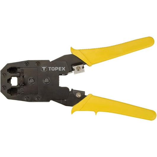 Topex 32d409 pinza per terminali li telefonici da 4p, 6p, 8p ds