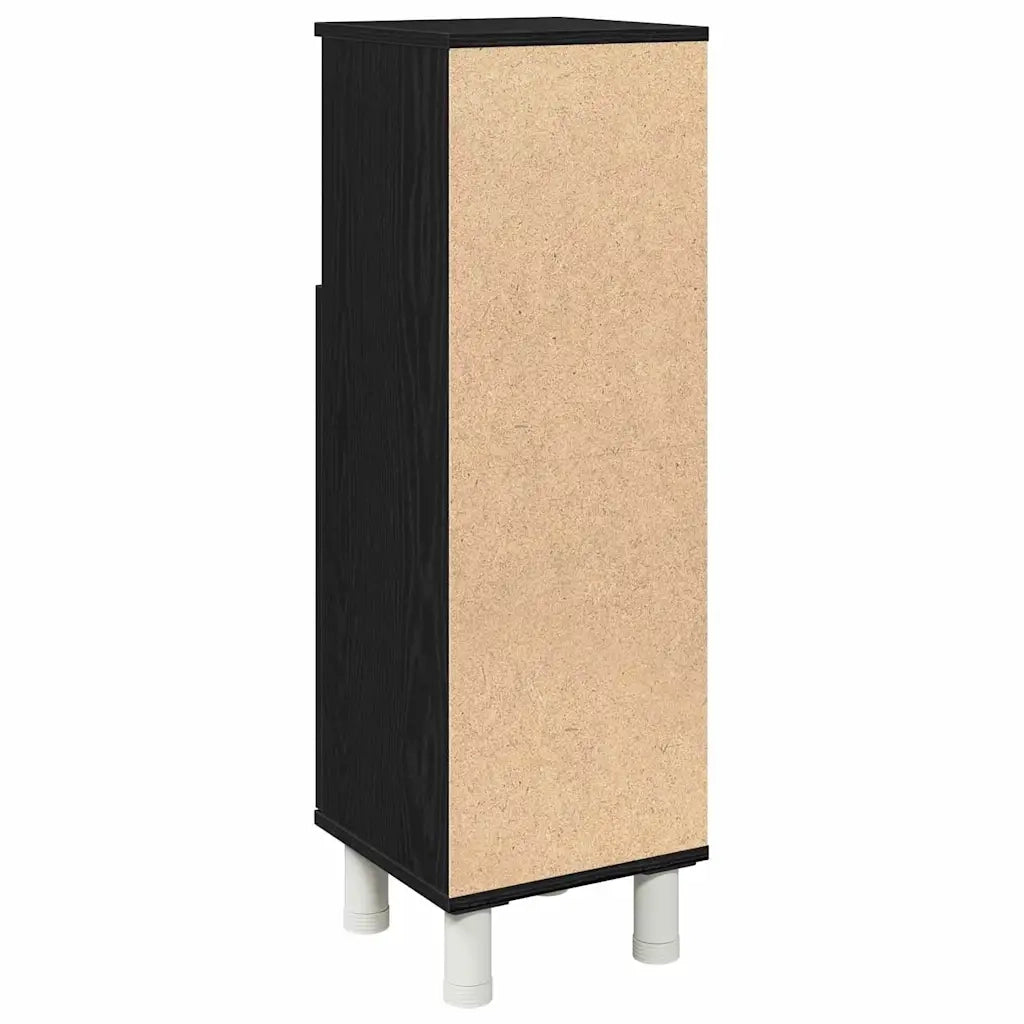 Mobile da Bagno Rovere Nero 30 x 30 x 95 cm Legno multistrato 862512