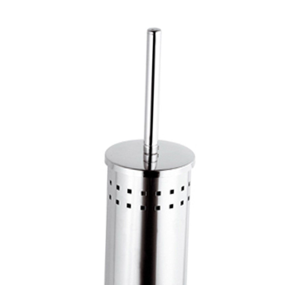 Portascopino in ottone cromato - serie suite