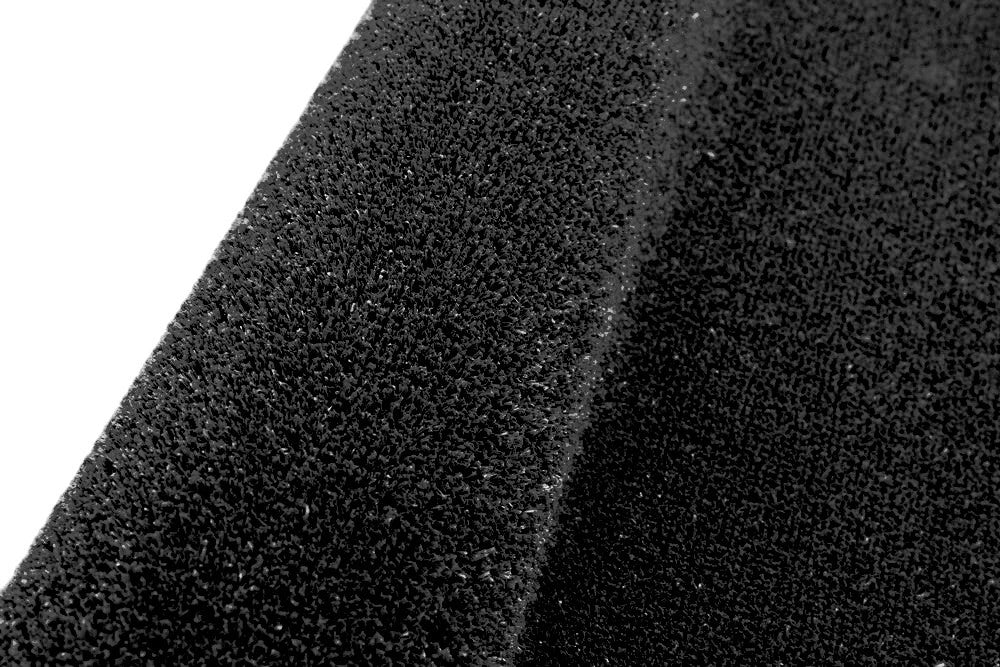 Erba Sintetica Nera 2x2 Mt 7mm Decorativa Casa Negozio Giardino Prato Manto Erboso