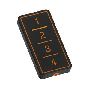 TRASMETTITORE ROLLING CODE E COPIA 4CH ONYX BLACK B&B FACILE 433 F0-TX4-FN-433