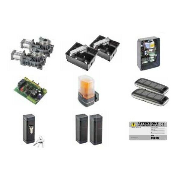 KIT AUOMAZIONE PER CANCELLI A BATTENTE 24 VDC GIBIDI KIT GROUND624 K625/BFSLT