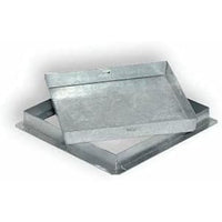 Sigillo chiusino porta pavimento 40x40 h.cm 5 acciaio zincato pesante