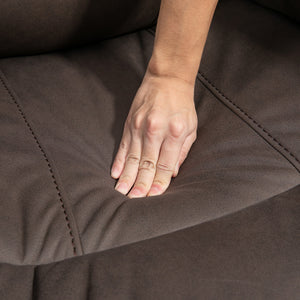 Poltrona Relax Manuale Reclinabile 97x99x96 cm  in Tessuto Marrone