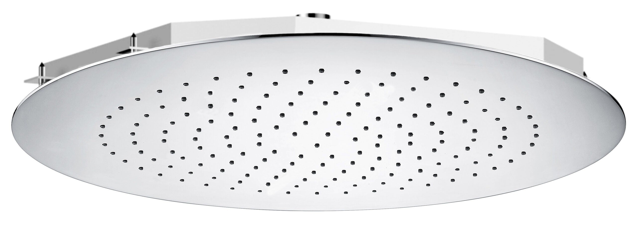 Soffione doccia ad incasso filomuro tondo