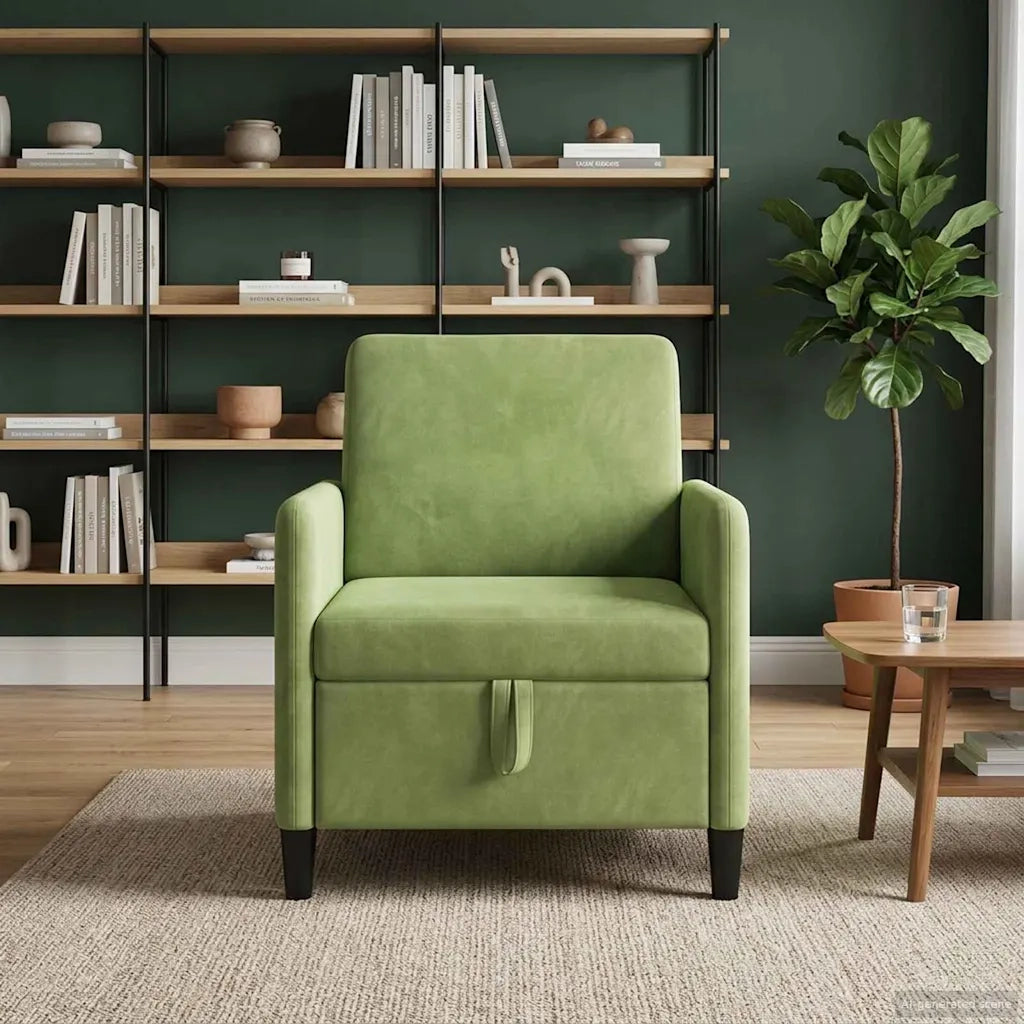 Divano con Storage Verde chiaro 72 x 78 x 87 cm Poliestere 42036880