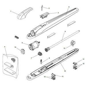 MOTORE BENINCA' 9686643 RICAMBIO ORIGINALE AUTOMAZIONE AUTOMATISMI GARANZIA