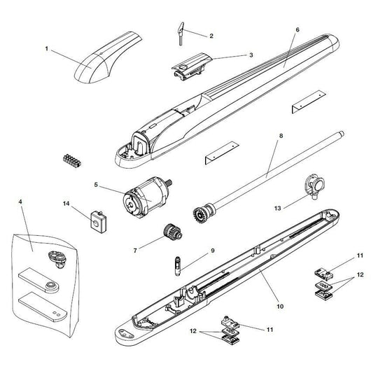 MOTORE BENINCA' 9686643 RICAMBIO ORIGINALE AUTOMAZIONE AUTOMATISMI GARANZIA