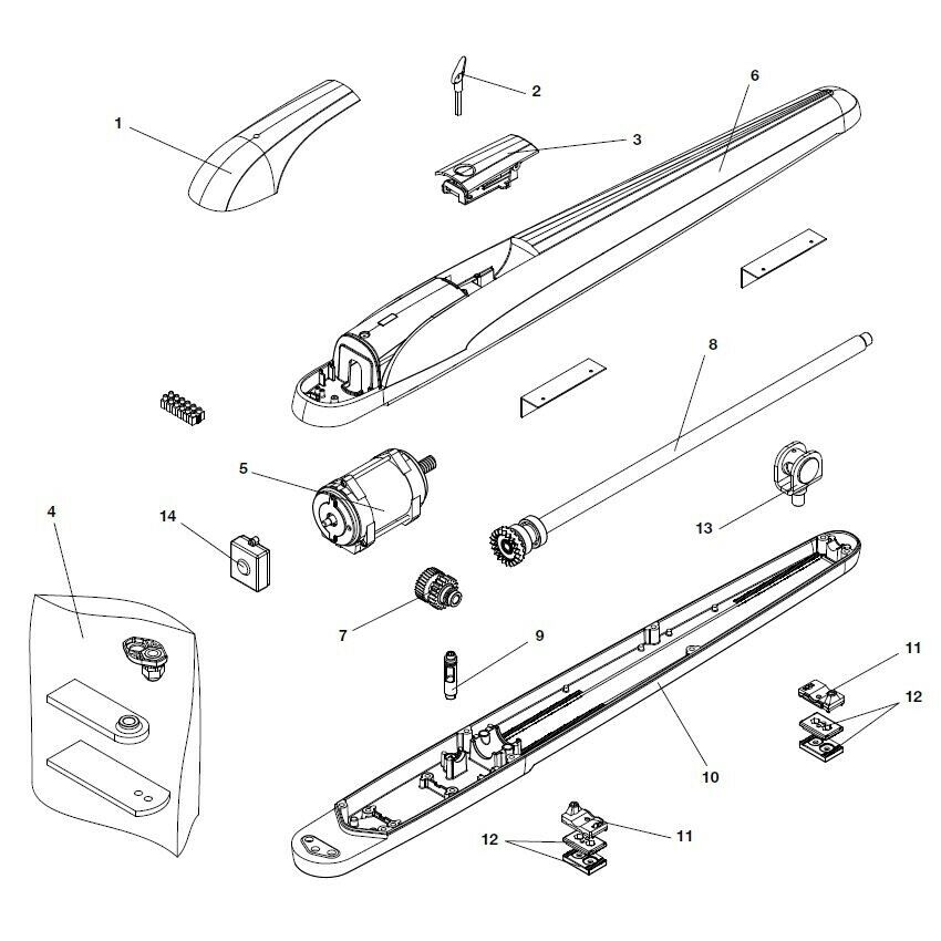 MOTORE BENINCA' 9686643 RICAMBIO ORIGINALE AUTOMAZIONE AUTOMATISMI GARANZIA