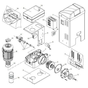 CENTRALE BENINCA' 9686553 RICAMBIO ORIGINALE AUTOMAZIONE AUTOMATISMI GARANZIA