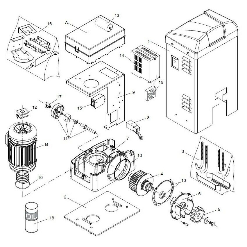 CENTRALE BENINCA' 9686553 RICAMBIO ORIGINALE AUTOMAZIONE AUTOMATISMI GARANZIA