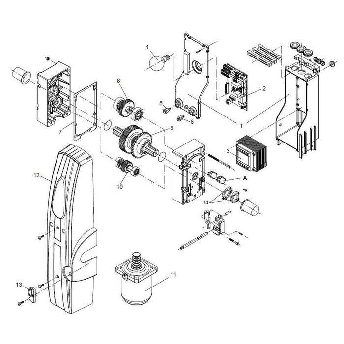 MOTORE BENINCA' 9686250 RICAMBIO ORIGINALE AUTOMAZIONE AUTOMATISMI GARANZIA