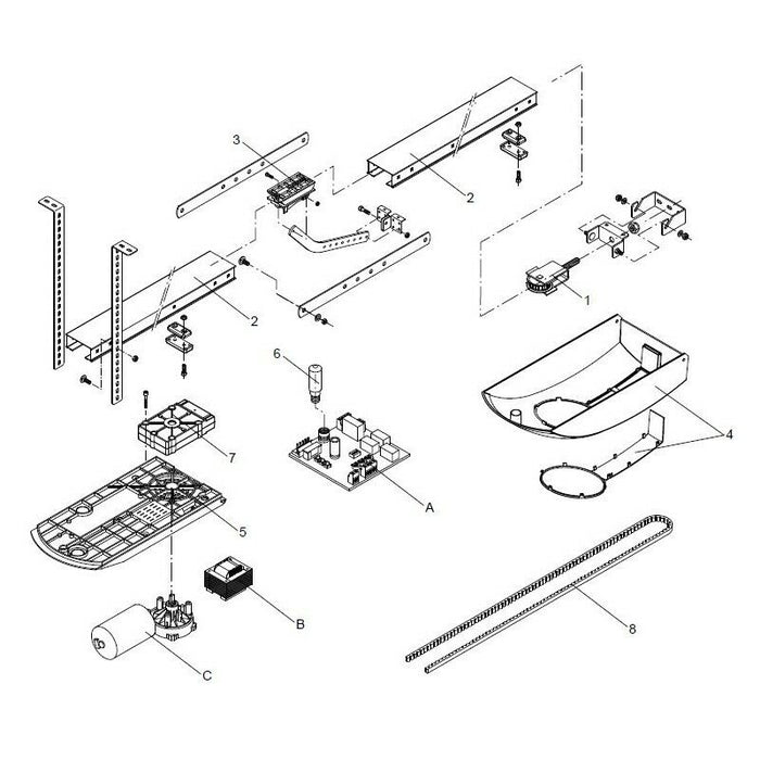 MOTORE BENINCA' 9686677 RICAMBIO ORIGINALE AUTOMAZIONE AUTOMATISMI GARANZIA