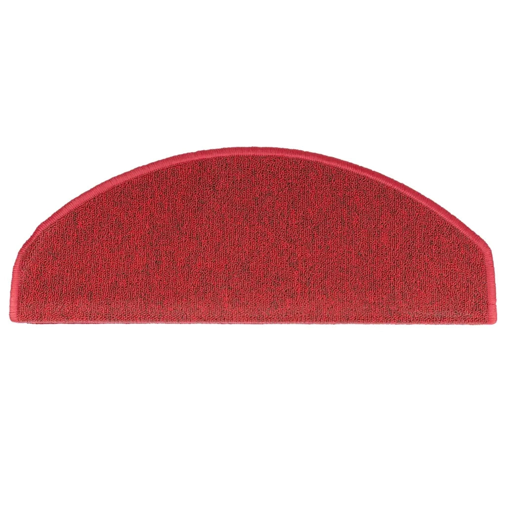 Tappetini per scale 10 pz | Gradini per Scale 65x24x4 cm Rossi Semicircolari Grandi