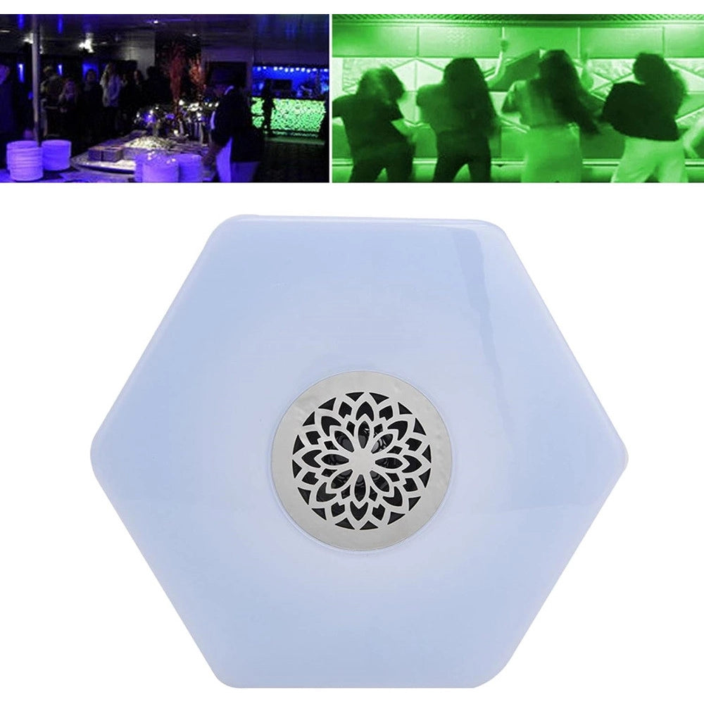 Trade Shop - Luce E27 Led Bluetooth Altoparlante Forma Disco Volante Colorato Rgbw Telecomando -