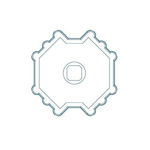 ADATTATORE OTTAGONALE PER RULLO Ø 70 MM VDS 43380/061 AUTOMAZIONE AUTOMATISMI