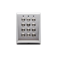 TASTIERA METALLICA ANTIVANDALICA STAND ALONE 2 RELÈ 99 CODICI 12/24V VDS VKP99