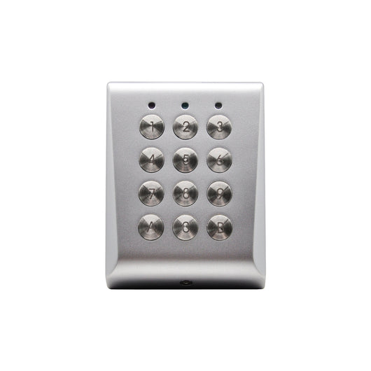 TASTIERA METALLICA ANTIVANDALICA STAND ALONE 2 RELÈ 99 CODICI 12/24V VDS VKP99