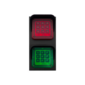 SEMAFORO 2 LUCI ROSSO-VERDE 12/24V VDS SEM-2 550/3018 AUTOMAZIONE AUTOMATISMI